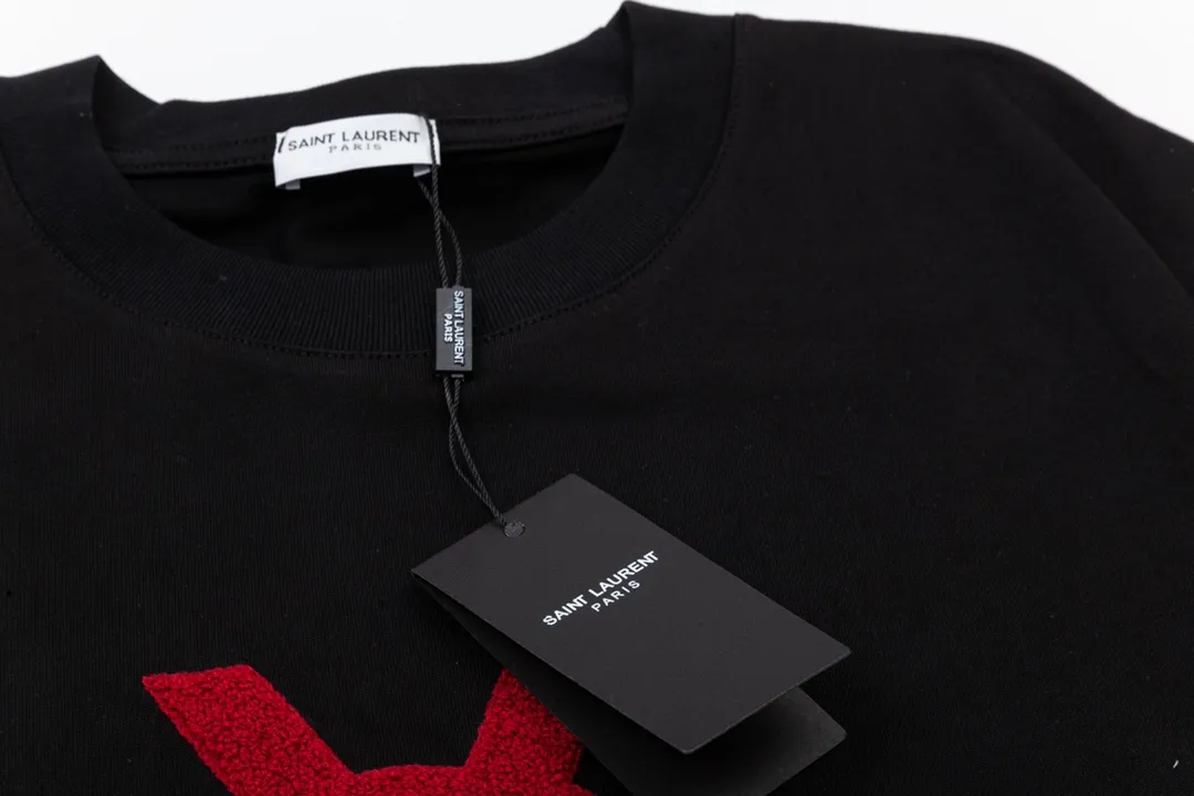 Saint Laurent Paris 23SS logo T ， 260 os Same Style ， ：XP 6324 ：Black Size：XS S M L